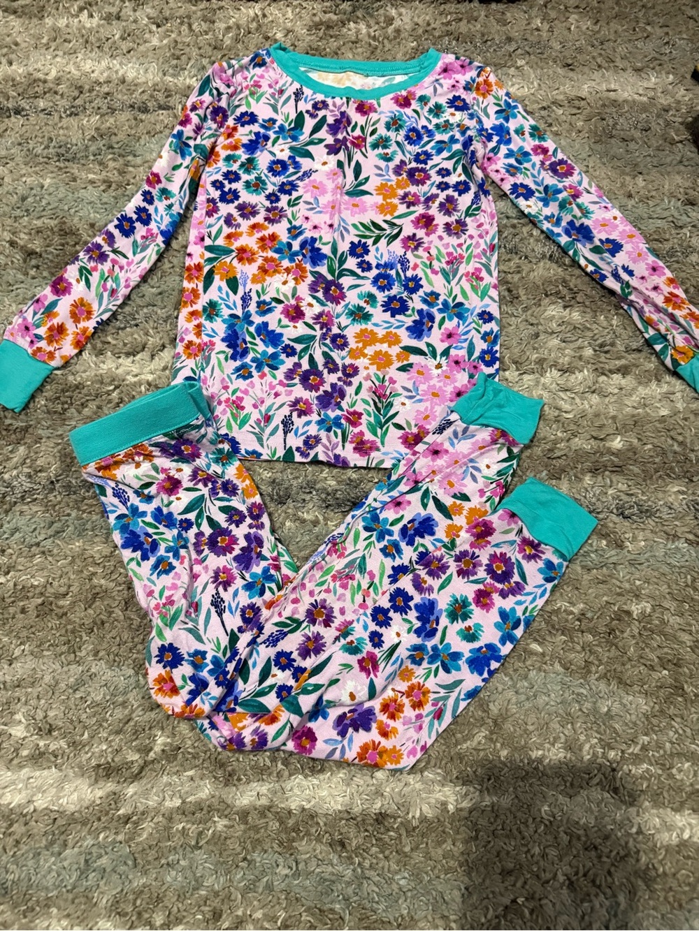 2T Little Sleepies Sweetpea Floral 2 Piece Pajama
